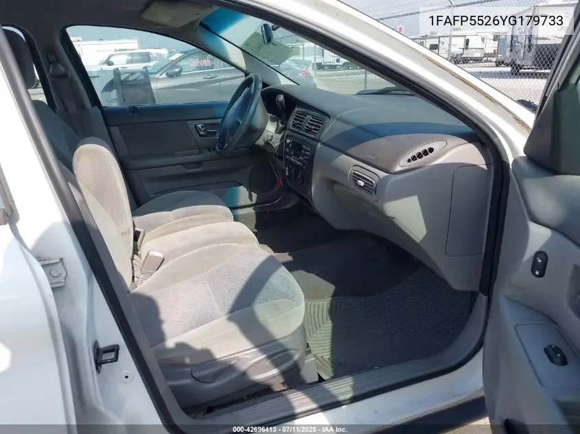 2000 Ford Taurus Ses VIN: 1FAFP5526YG179733 Lot: 42696413