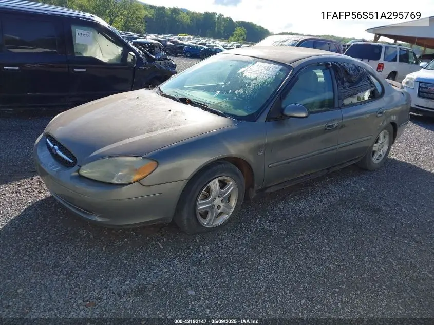 2001 Ford Taurus Sel VIN: 1FAFP56S51A295769 Lot: 42192147