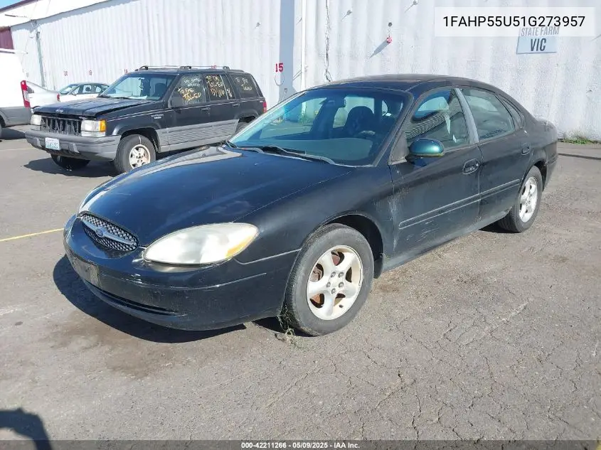 2001 Ford Taurus Ses VIN: 1FAHP55U51G273957 Lot: 42211266