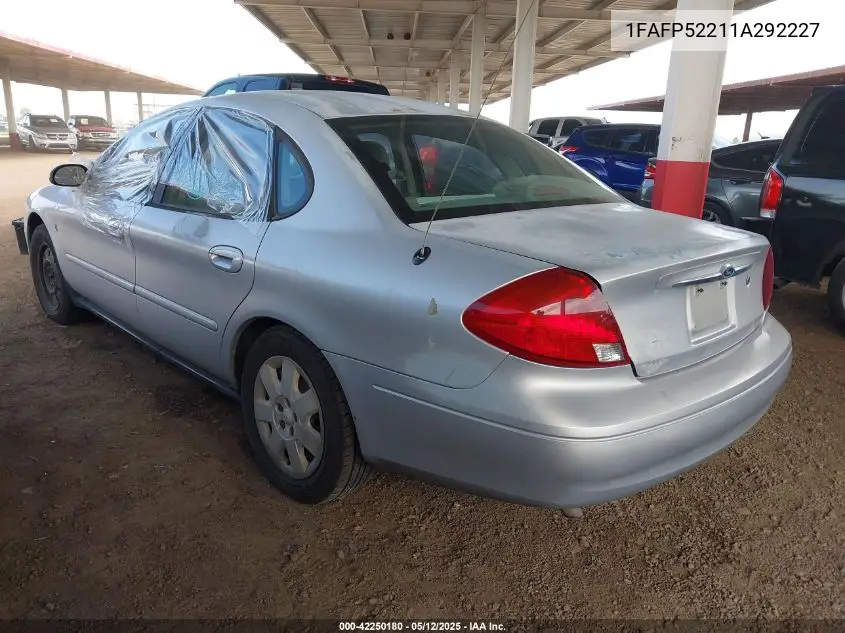 2001 Ford Taurus Lx VIN: 1FAFP52211A292227 Lot: 42250180