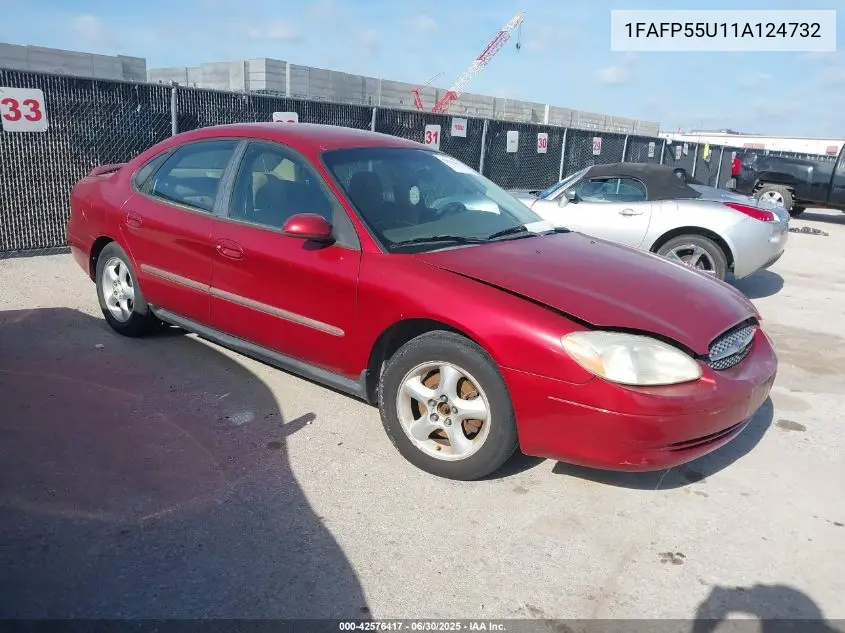 2001 Ford Taurus Ses VIN: 1FAFP55U11A124732 Lot: 42576417