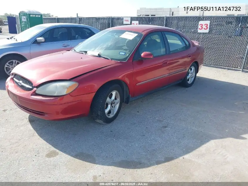 2001 Ford Taurus Ses VIN: 1FAFP55U11A124732 Lot: 42576417
