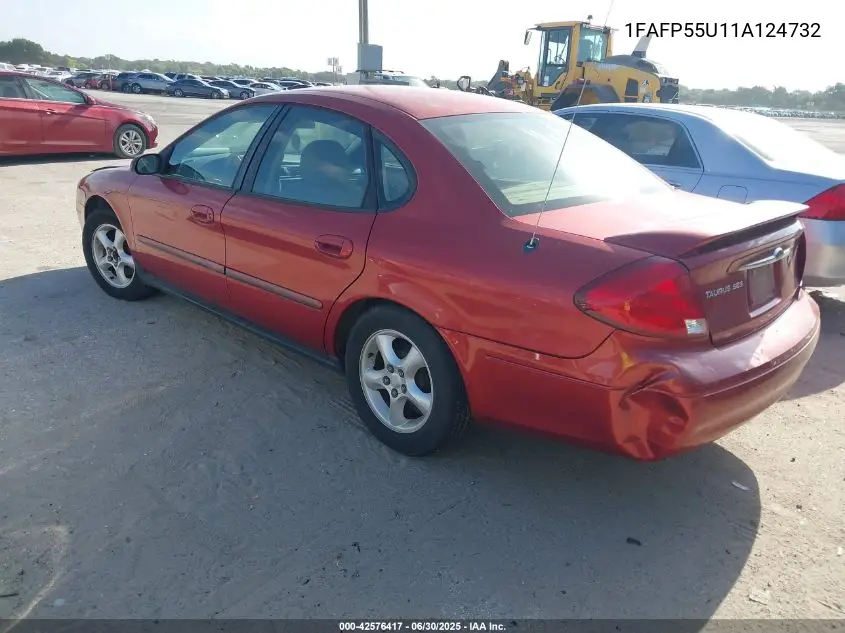 2001 Ford Taurus Ses VIN: 1FAFP55U11A124732 Lot: 42576417