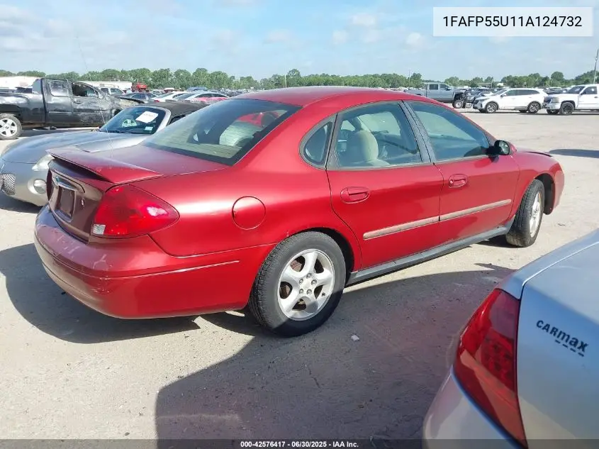 2001 Ford Taurus Ses VIN: 1FAFP55U11A124732 Lot: 42576417