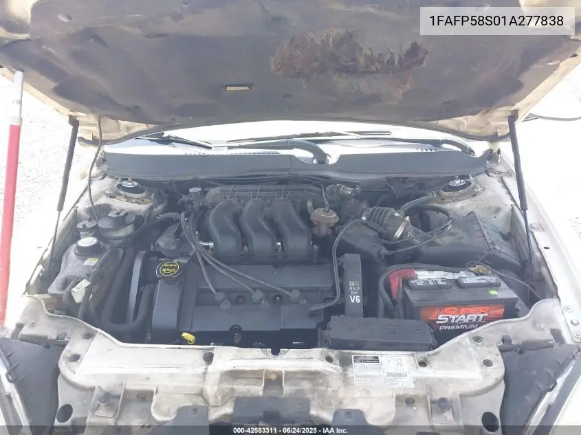 2001 Ford Taurus Se VIN: 1FAFP58S01A277838 Lot: 42583311