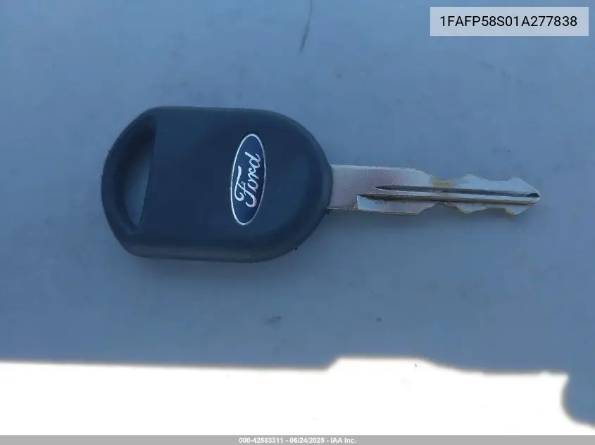 2001 Ford Taurus Se VIN: 1FAFP58S01A277838 Lot: 42583311