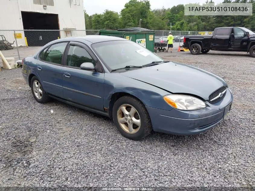 2001 Ford Taurus Se VIN: 1FAFP53U51G108436 Lot: 42595308