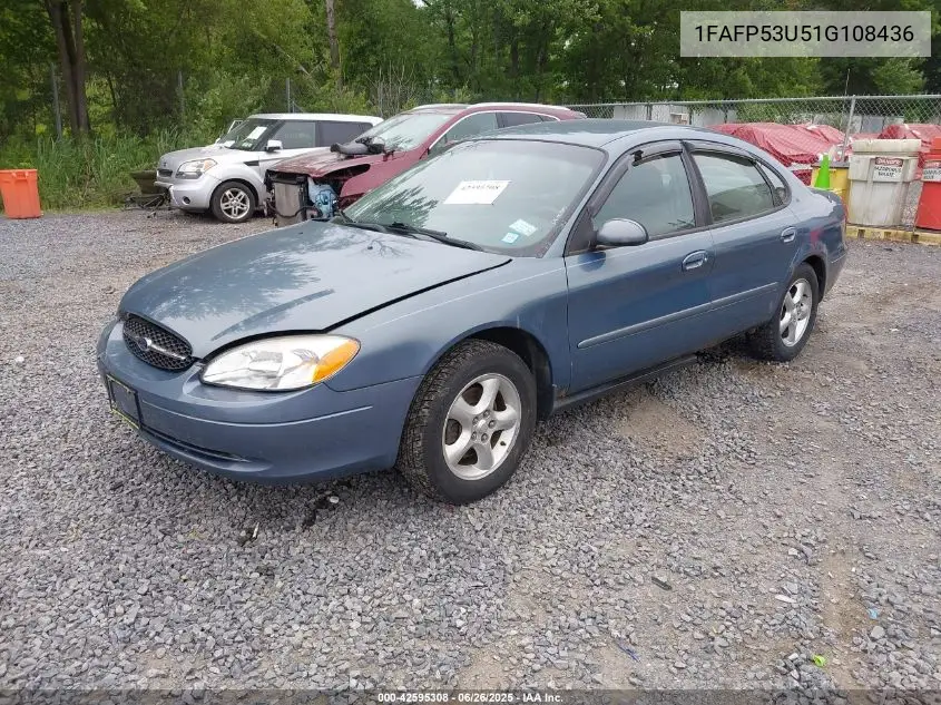 2001 Ford Taurus Se VIN: 1FAFP53U51G108436 Lot: 42595308