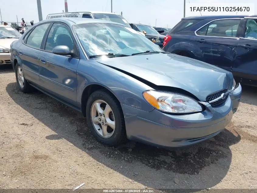 2001 Ford Taurus Ses VIN: 1FAFP55U11G254670 Lot: 42673484
