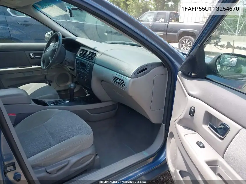 2001 Ford Taurus Ses VIN: 1FAFP55U11G254670 Lot: 42673484