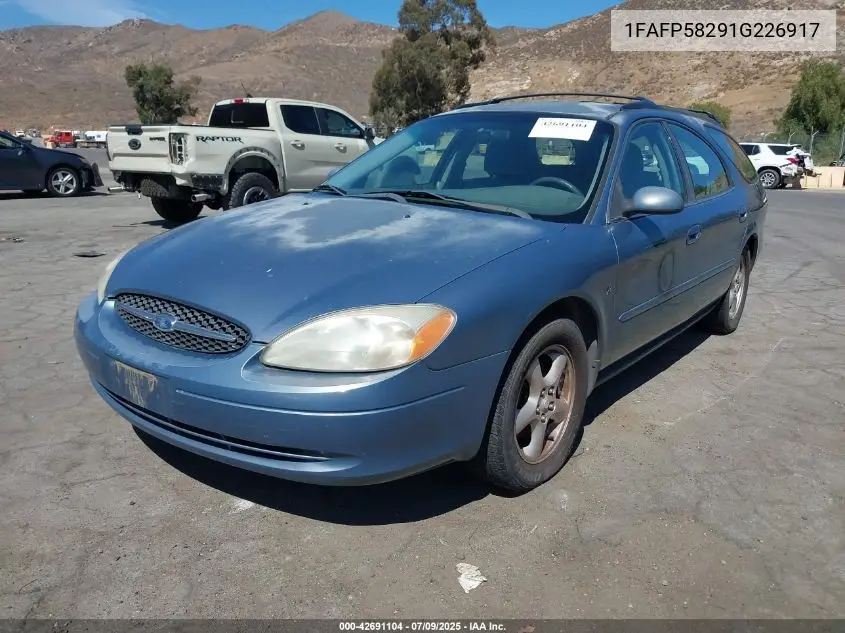 2001 Ford Taurus Se VIN: 1FAFP58291G226917 Lot: 42691104