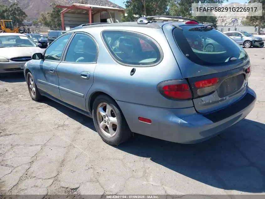 2001 Ford Taurus Se VIN: 1FAFP58291G226917 Lot: 42691104