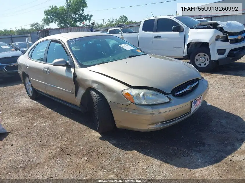 2001 Ford Taurus Ses VIN: 1FAFP55U91G260992 Lot: 42706409