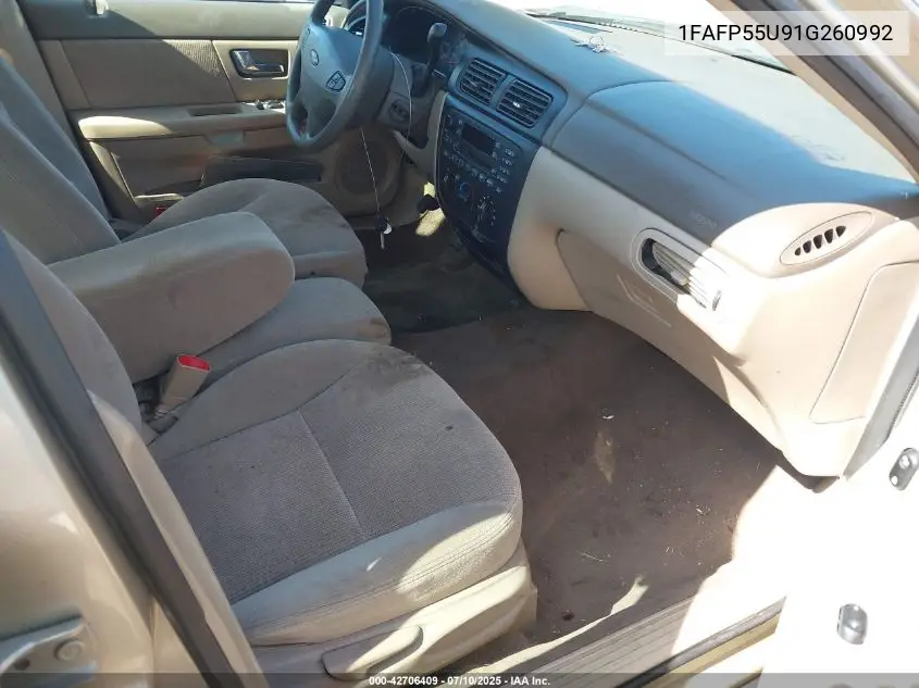 2001 Ford Taurus Ses VIN: 1FAFP55U91G260992 Lot: 42706409