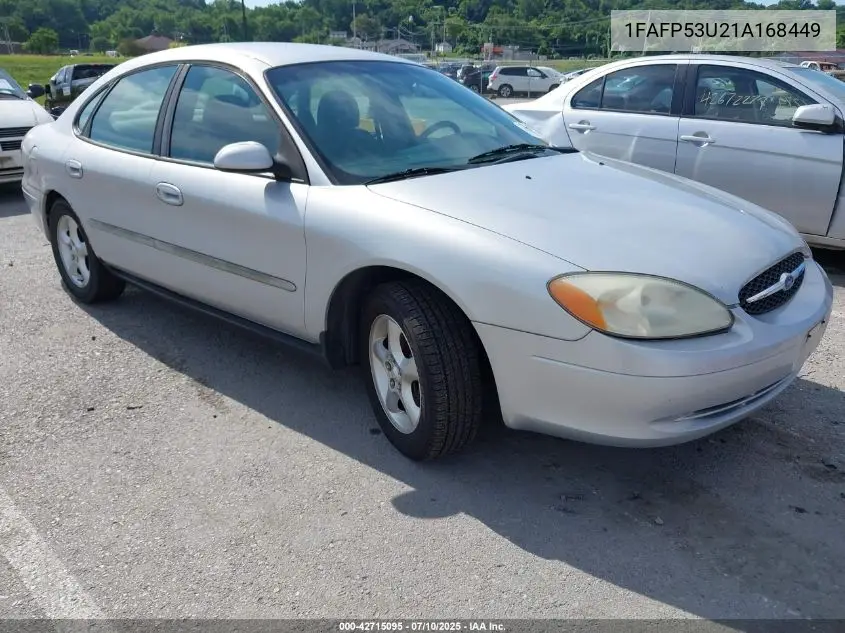 2001 Ford Taurus Se VIN: 1FAFP53U21A168449 Lot: 42715095