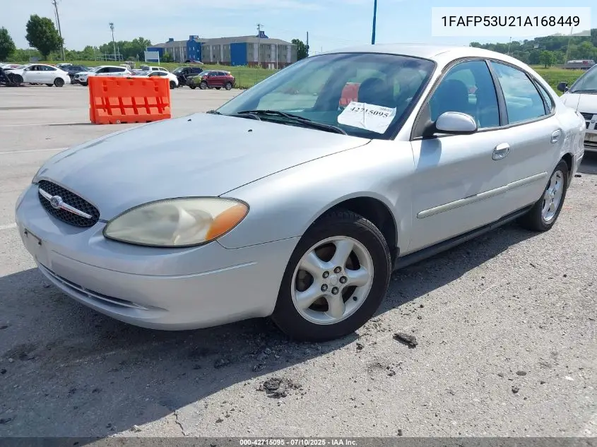 2001 Ford Taurus Se VIN: 1FAFP53U21A168449 Lot: 42715095