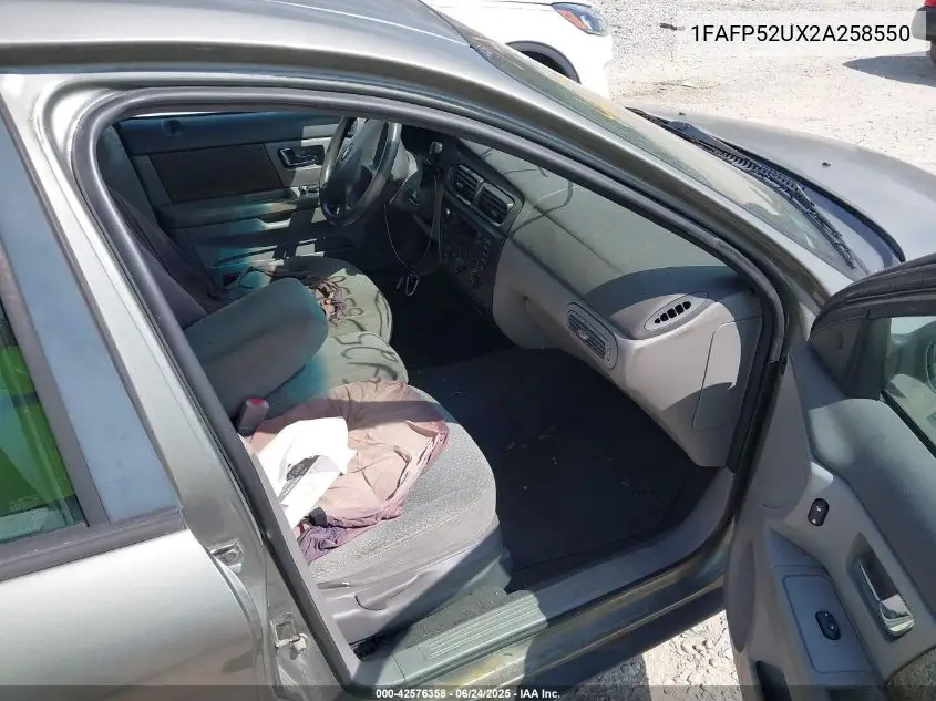2002 Ford Taurus Lx VIN: 1FAFP52UX2A258550 Lot: 42576358