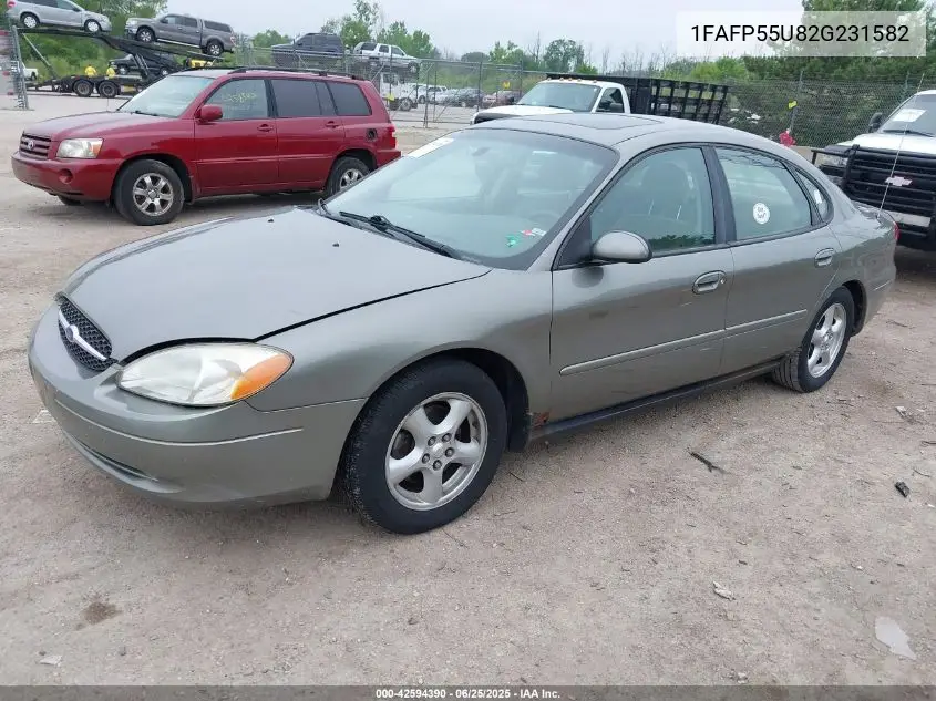 2002 Ford Taurus Ses VIN: 1FAFP55U82G231582 Lot: 42594390