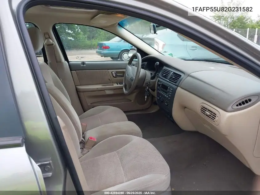 2002 Ford Taurus Ses VIN: 1FAFP55U82G231582 Lot: 42594390