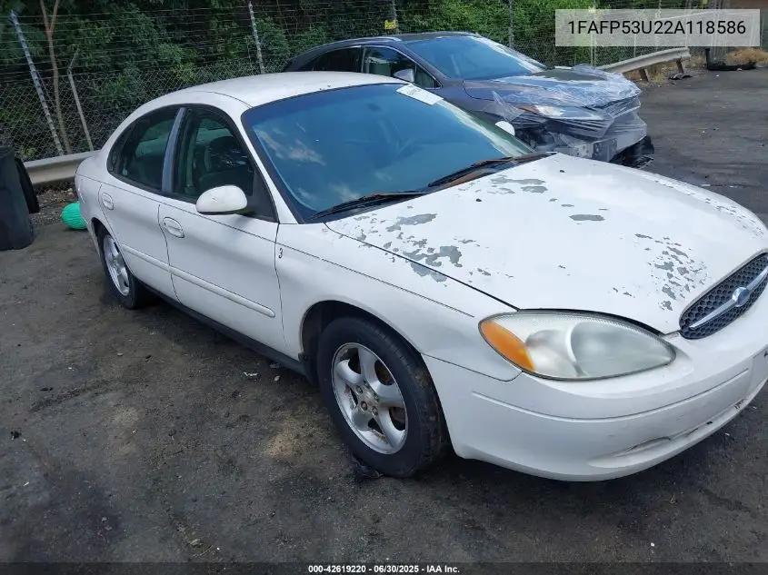 2002 Ford Taurus Se VIN: 1FAFP53U22A118586 Lot: 42619220