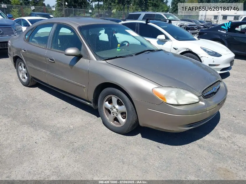 2002 Ford Taurus Ses VIN: 1FAFP55U62G184746 Lot: 42673500