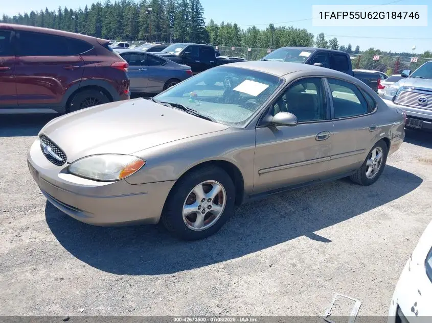 2002 Ford Taurus Ses VIN: 1FAFP55U62G184746 Lot: 42673500