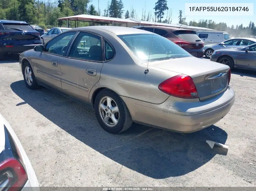 2002 Ford Taurus Ses VIN: 1FAFP55U62G184746 Lot: 42673500