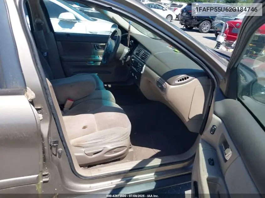 2002 Ford Taurus Ses VIN: 1FAFP55U62G184746 Lot: 42673500