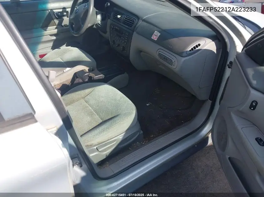 2002 Ford Taurus Lx VIN: 1FAFP52212A223233 Lot: 42715451