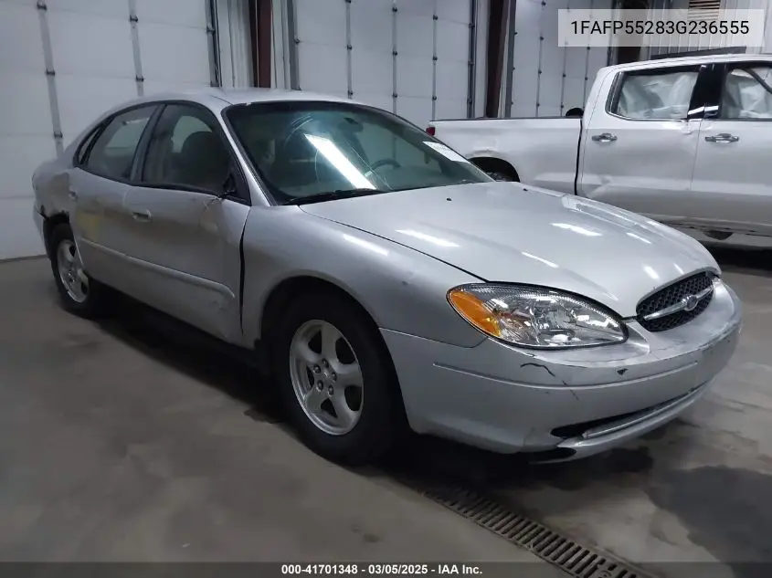 2003 Ford Taurus Ses VIN: 1FAFP55283G236555 Lot: 41701348