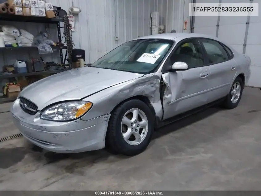 2003 Ford Taurus Ses VIN: 1FAFP55283G236555 Lot: 41701348
