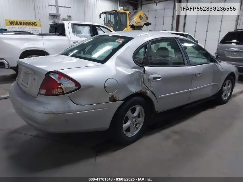 2003 Ford Taurus Ses VIN: 1FAFP55283G236555 Lot: 41701348