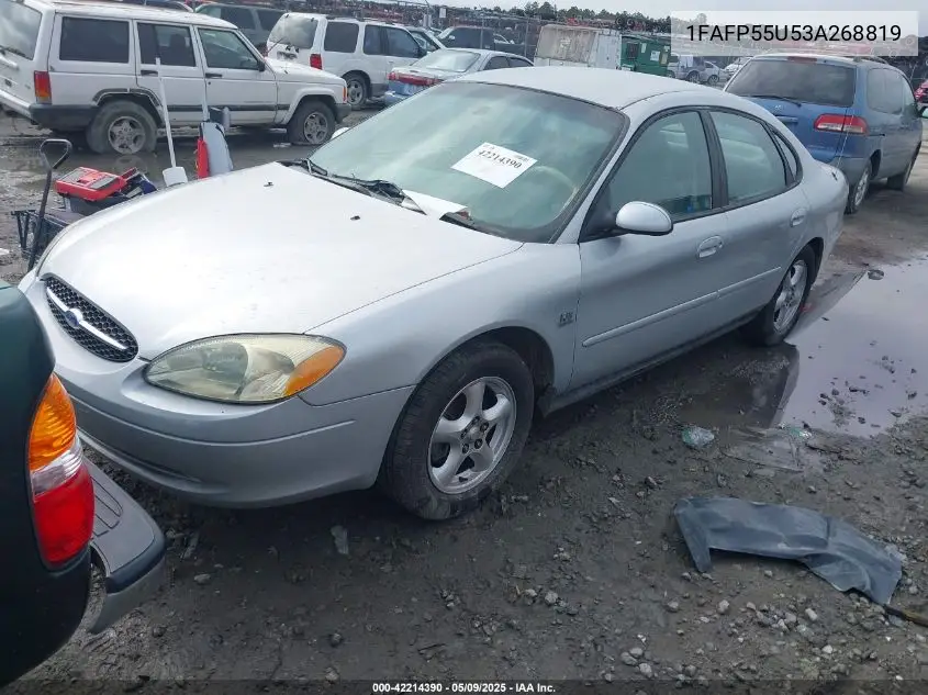 2003 Ford Taurus Ses VIN: 1FAFP55U53A268819 Lot: 42214390