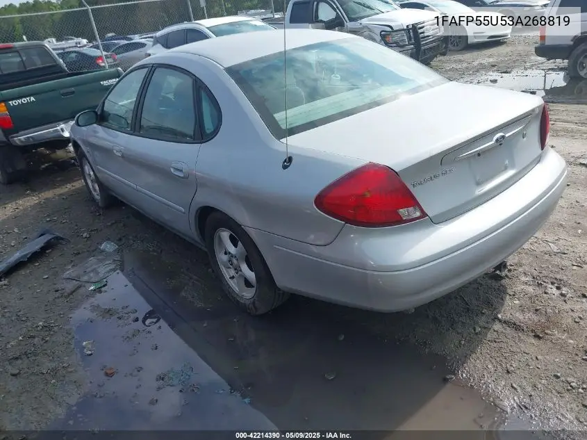 2003 Ford Taurus Ses VIN: 1FAFP55U53A268819 Lot: 42214390