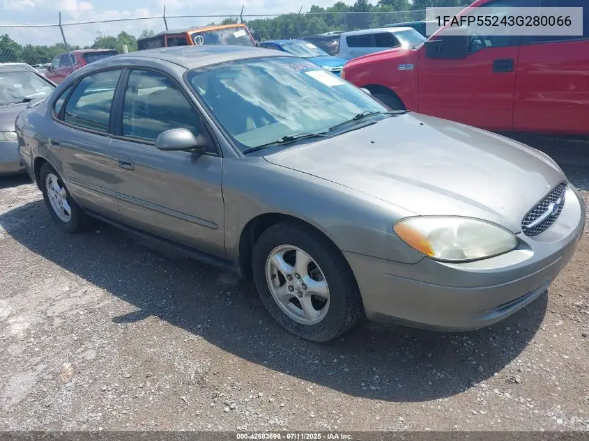 2003 Ford Taurus Ses VIN: 1FAFP55243G280066 Lot: 42683699