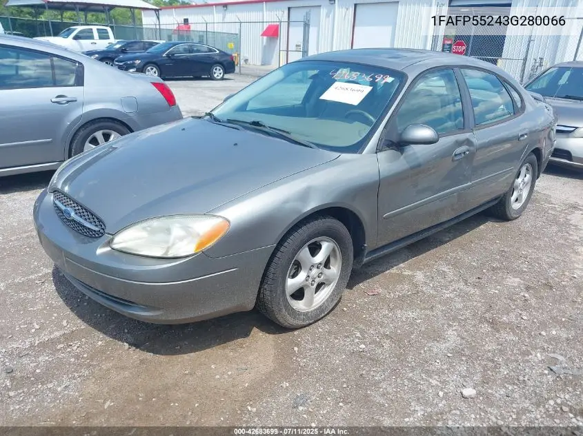 2003 Ford Taurus Ses VIN: 1FAFP55243G280066 Lot: 42683699