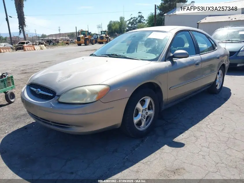 2003 Ford Taurus Se VIN: 1FAFP53UX3A257348 Lot: 42691062