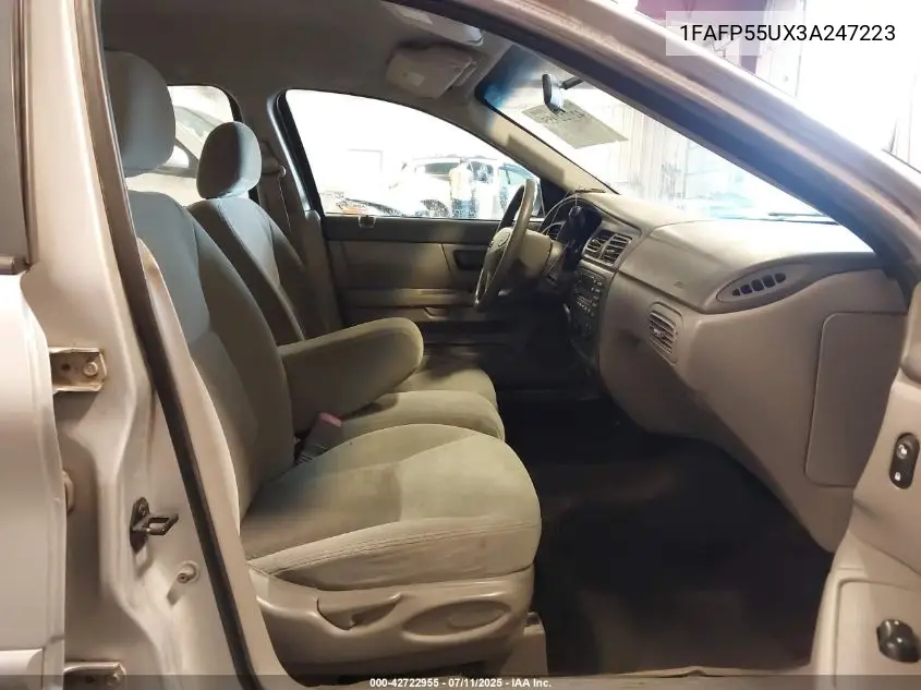 2003 Ford Taurus Ses VIN: 1FAFP55UX3A247223 Lot: 42722955