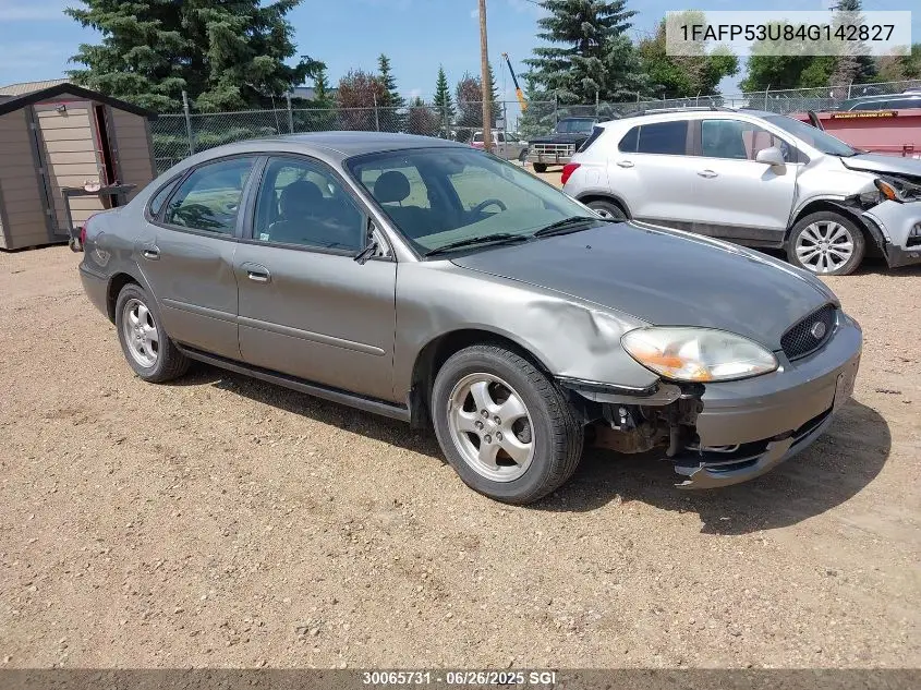 2004 Ford Taurus Se VIN: 1FAFP53U84G142827 Lot: 30065731