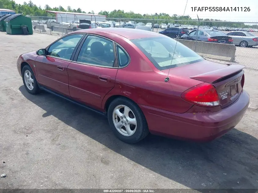 2004 Ford Taurus Ses VIN: 1FAFP55S84A141126 Lot: 42200307