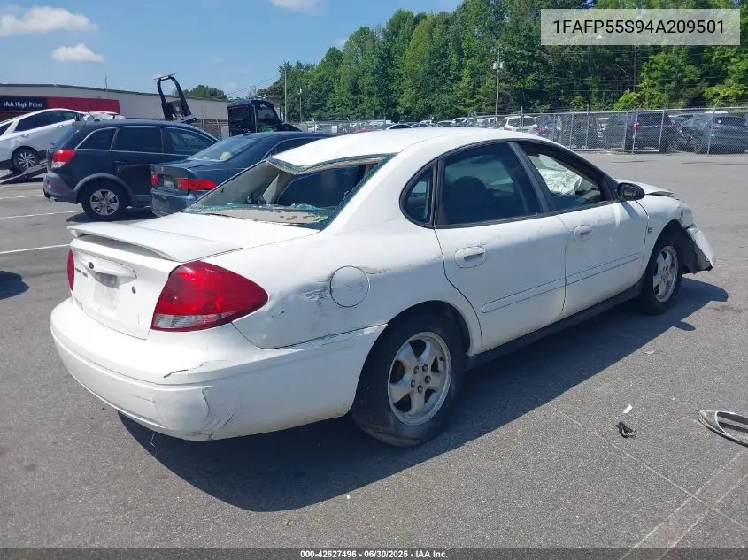 2004 Ford Taurus Ses VIN: 1FAFP55S94A209501 Lot: 42627496