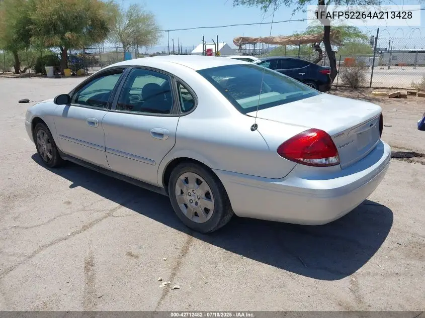 2004 Ford Taurus Lx VIN: 1FAFP52264A213428 Lot: 42712482