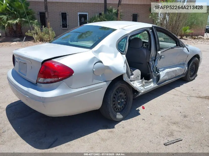 2004 Ford Taurus Lx VIN: 1FAFP52264A213428 Lot: 42712482