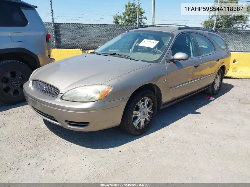 1fahp59s54a118387 1FAHP59S54A118387 2004 Ford Taurus Sel