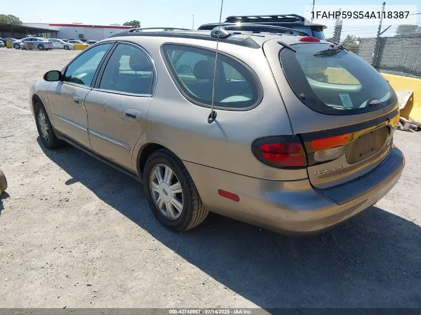 1fahp59s54a118387 1FAHP59S54A118387 2004 Ford Taurus Sel