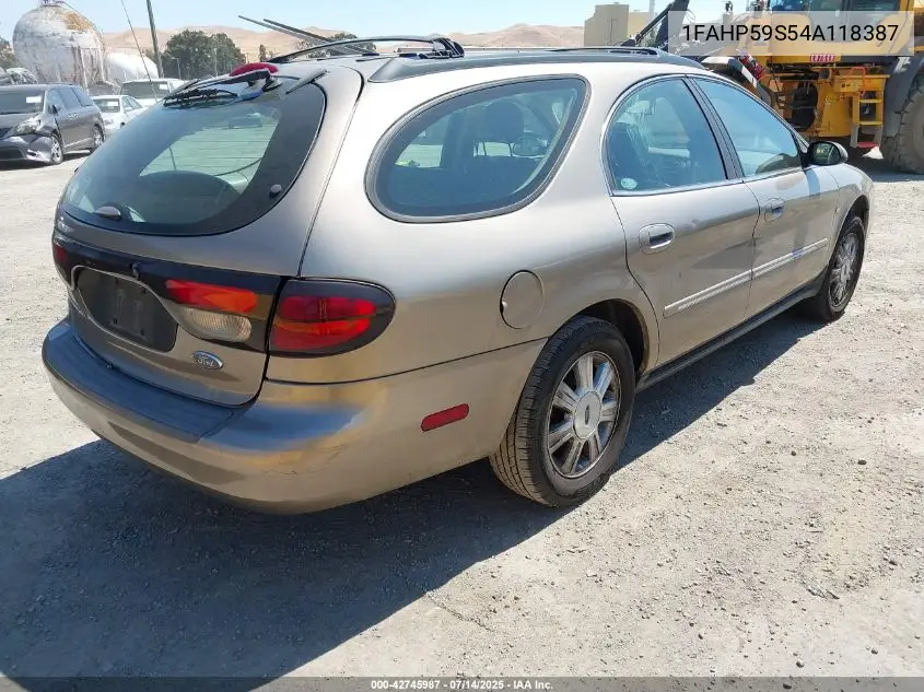 1fahp59s54a118387 1FAHP59S54A118387 2004 Ford Taurus Sel