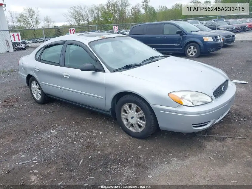 2005 Ford Taurus Sel VIN: 1FAFP56245A233415 Lot: 42225619