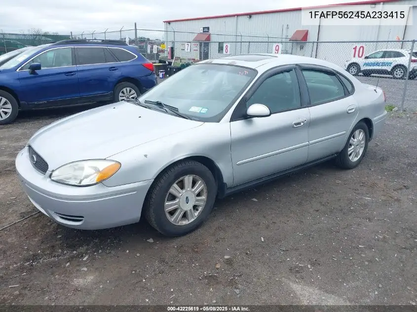 2005 Ford Taurus Sel VIN: 1FAFP56245A233415 Lot: 42225619