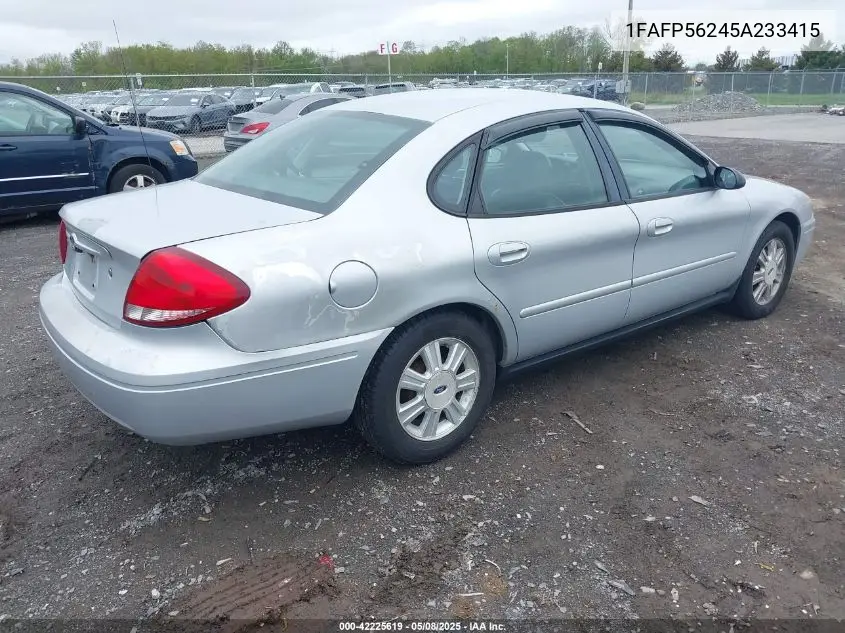 2005 Ford Taurus Sel VIN: 1FAFP56245A233415 Lot: 42225619