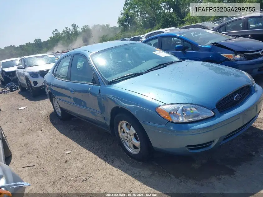 2005 Ford Taurus Se VIN: 1FAFP53205A299755 Lot: 42547594